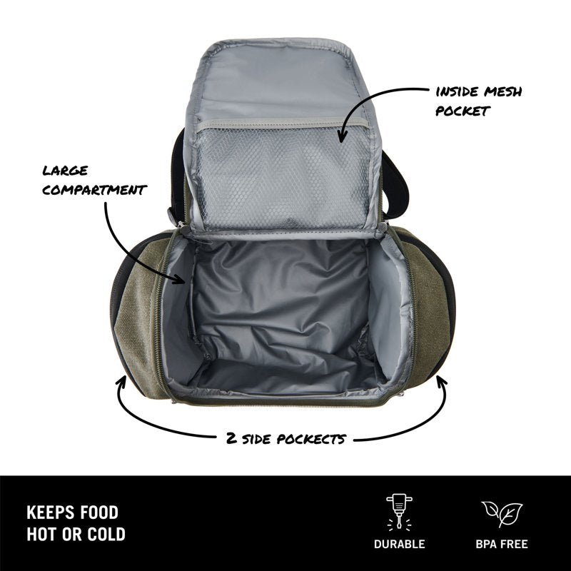Reusable Lunch Bag - Built Oxford All Day - Sage Green