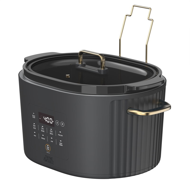 6QT Programmable Slow Cooker - Slate Grey
