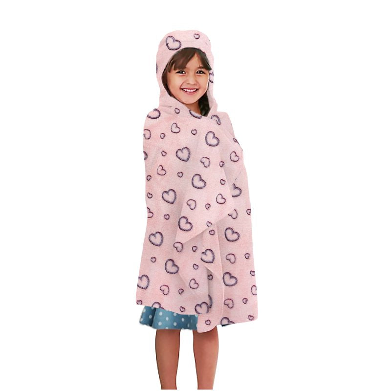 Glow in the Dark Kid's Hooded Throw Blanket Cake Design Off White - Harper Lane