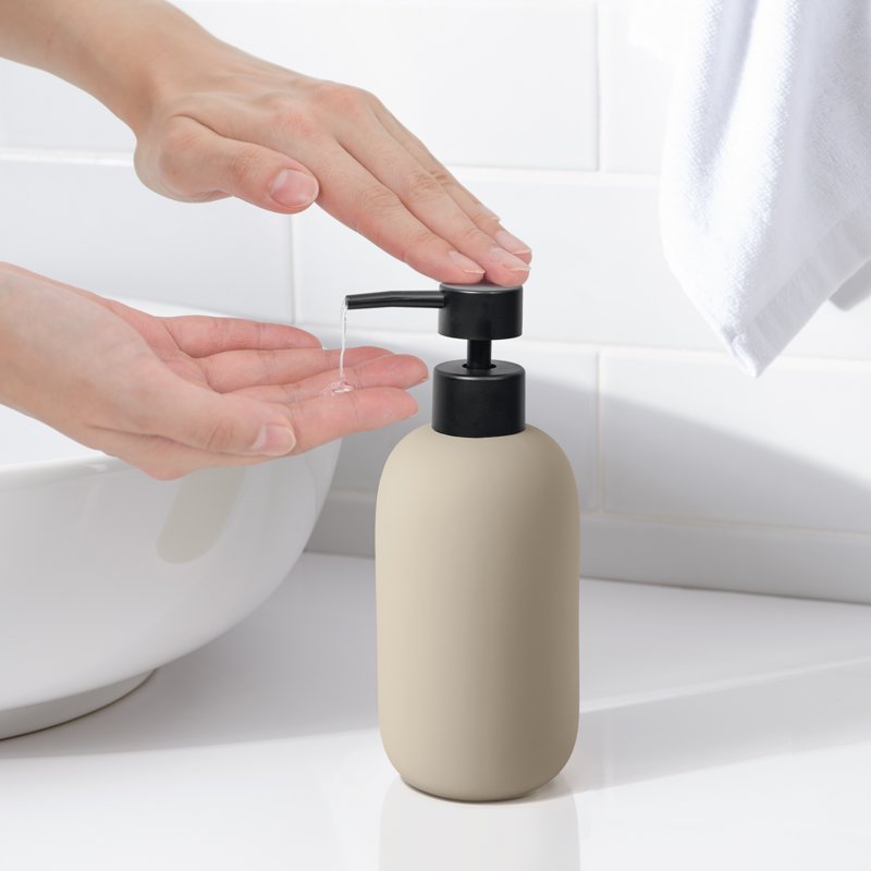 Mainstays Soft Touch Ceramic Lotion Pump - Tan