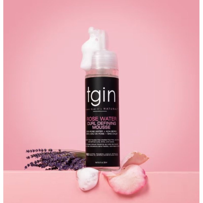 Rose Water Curl Defining Mousse - Nourishes & Defines Curls