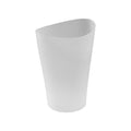Rubbermaid Spa Works Compact Contemporary Style 9 Quart Indoor Open Vanity Home Trash Container White