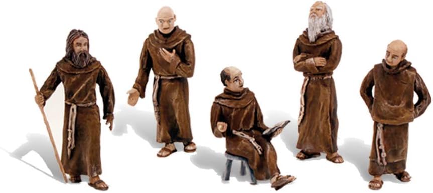Woodland Scenics Figurine Set - 1.5-Inch Friars/Monks Scene Setters | 5-Pack