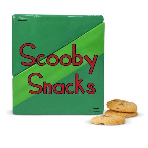 Enesco 6005993 Scooby Doo Ceramics Snacks Box Cookie Jar, 8 Inch, Green