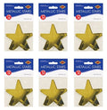 Beistle S57027-GDAZ6 Metallic Star Cutouts, 72 Piece, 3.5", Gold