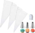 Skiennix Reusable Piping Bags Set - Eco-Friendly Cotton Bags with 3 Tips & Coupler for Easy Cake Decorating