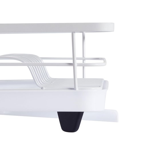 Dish Drying Rack 3 Piece Dish Drainer with Drainboard Set for Kitchen Counter ✅– Dish Rack with Removable Utensil Holder & Swivel Spout for Countertop ✅– DishRack for Plates, Cups & More, White