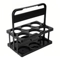 Bodaon 6 Cup Drink Carrier with Handle, Plastic Cup Carriers for Drinks, Drink Holder for Car, Take Out Delivery Drivers Accessories, Portable Foldable Reusable Mobile, Use for Food Delivery Bag