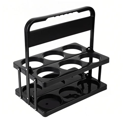 Bodaon 6 Cup Drink Carrier with Handle, Plastic Cup Carriers for Drinks, Drink Holder for Car, Take Out Delivery Drivers Accessories, Portable Foldable Reusable Mobile, Use for Food Delivery Bag