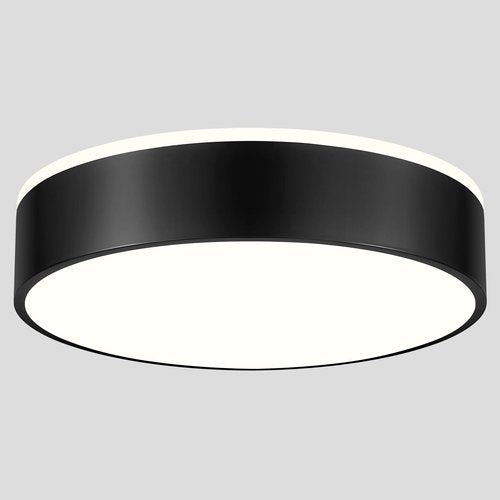 Goomavi Black Flush Mount Ceiling Lights, Modern Dimmable 5CCT Close to Lighting Fixture, 2700K-6000K LED Round Ceiling Lamp for Bedroom, Bathroom, Dining Room, Living Room-15.8in