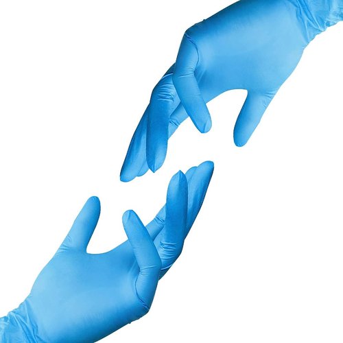 Jointown Basic Vinyl Exam Gloves-Safty Glove Latex & Powder-Free, Synmax Disposable Small (Case of 1000, Blue)