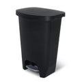 Glad 13 Gallon Trash Can - Hands-Free Plastic Kitchen Waste Bin with Odor Protection | Black