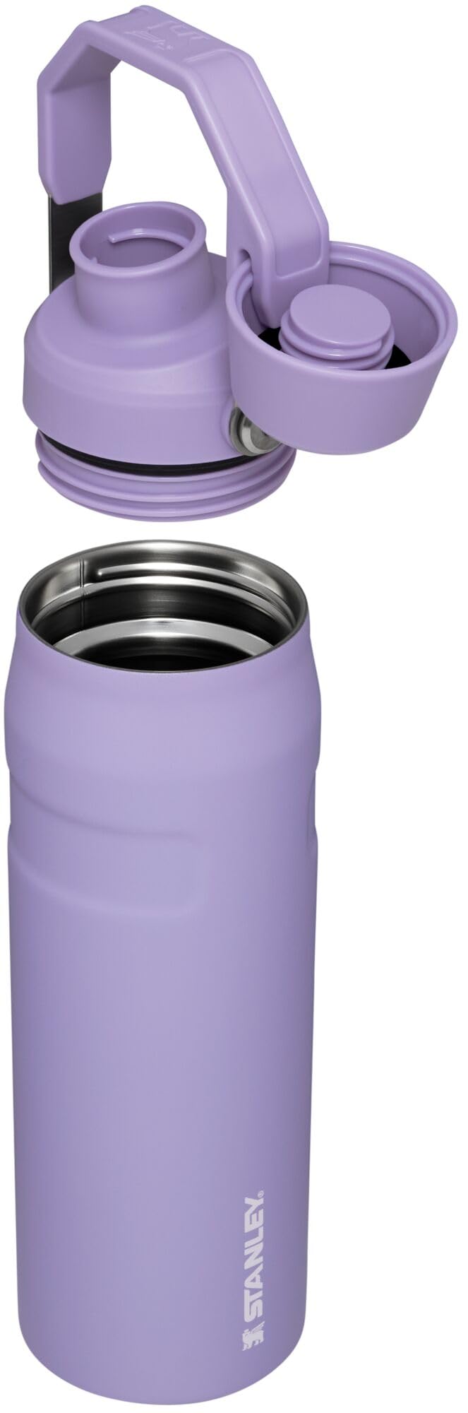 Stanley IceFlow Fast Flow Water Bottle 24 oz | Angled Spout Lid | Lightweight and Leakproof for Travel and Sports | Insulated Stainless Steel | BPA-Free | Lavender