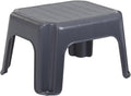 Rubbermaid One-Step Stool - Durable 7" Height Gray Step Stool Holds Up to 200 Pounds | Ideal for Kids, Bathroom, Home, Office, Garage