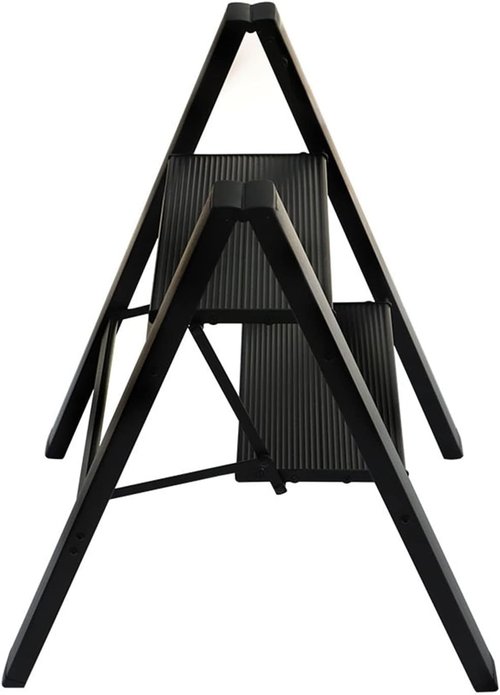 Foldable 2-Step Stool - Ultra-Lightweight Design with Wide Pedals & 330lbs Capacity | Ideal for Home & Office Use