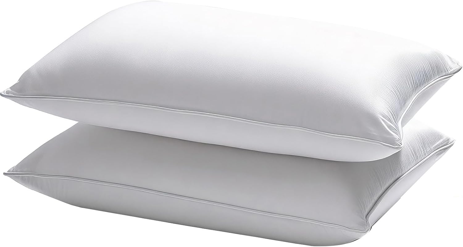 Skiennix Waterproof Pillow Protectors - Queen Size 20x28 Inches | 4-Pack Zippered Dust & Moisture Proof Covers
