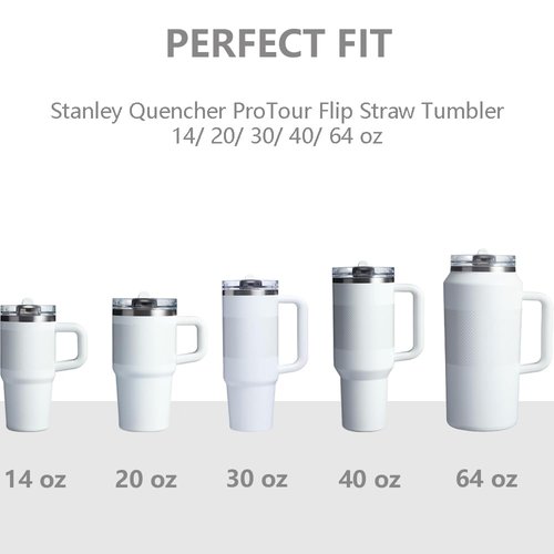 Dreamfocus Metal Straw Replacement Stainless Steel for Stanley Quencher ProTour Flip Straw Tumbler 30 oz