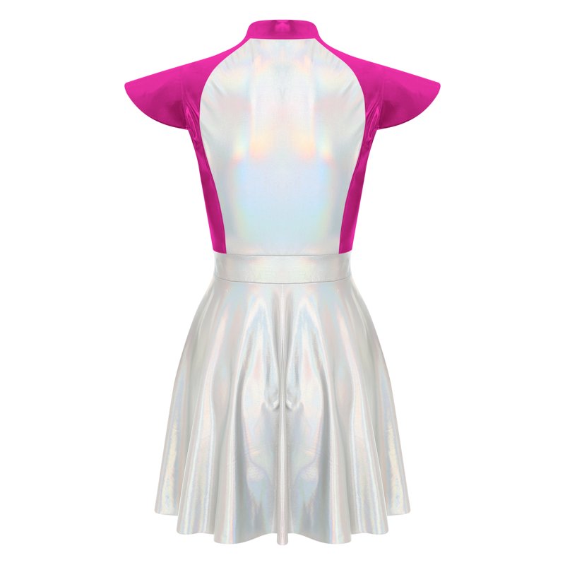 Women’s Space Fighter Costume Astronaut Alien Dress - Hot Pink, Small