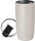 Simple Modern Voyager Tumbler - Insulated Stainless Steel Travel Mug | Flip Lid | 16oz Almond Birch