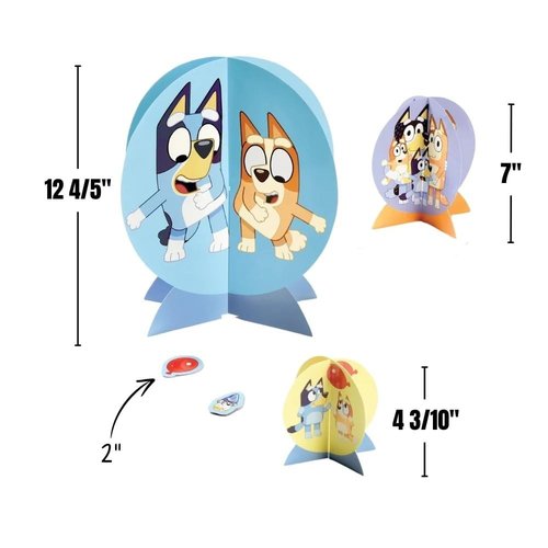 Bluey Table Centerpiece Kit - 27 Pc Set - High-Quality & Sturdy, Perfect Party Essential For Themed Parties & Events