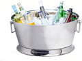Sol Living Insulated Beverage Tub Large Ice Bucket with Handles Double Wall Stainless Steel Ice Bucket and Cooler for Wine, Drinks, Bar, Party, and Gift Beverage Cooler for Indoor and Outdoor Parties