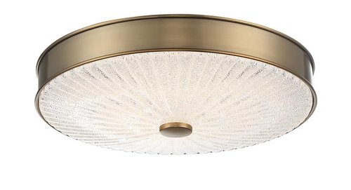 Minka Lavery 23963 11.75 in. 1-Light Aged Brass LED Flush Mount