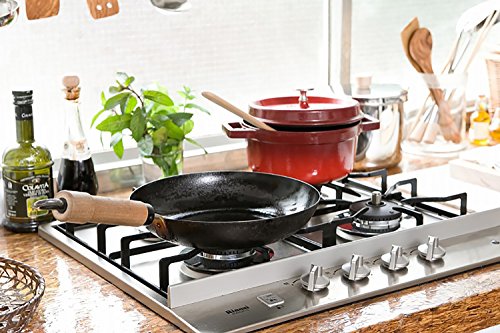 Riverlight J1220 Kyoku JAPAN Iron Frying Pan, 7.9 inches (20 cm), Iron Nitriding, IH Compatible, Rust Resistant, Made in Japan