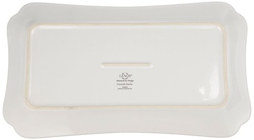 Lenox French Perle Hors D'Oeuvre Tray, 13.5-Inch, White -