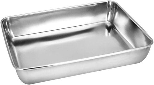 **Regine Switzerland Heavy Duty Stainless Steel Baking Sheet - Superior Mirror Finish, Dishwasher Safe | 9.65" x 11.8" x 2.36"**