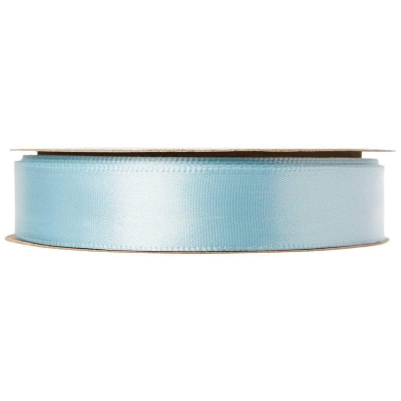 Powder Blue Satin Ribbon 3 Pack - 5/8 Inch Single Face Polyester Craft Trim