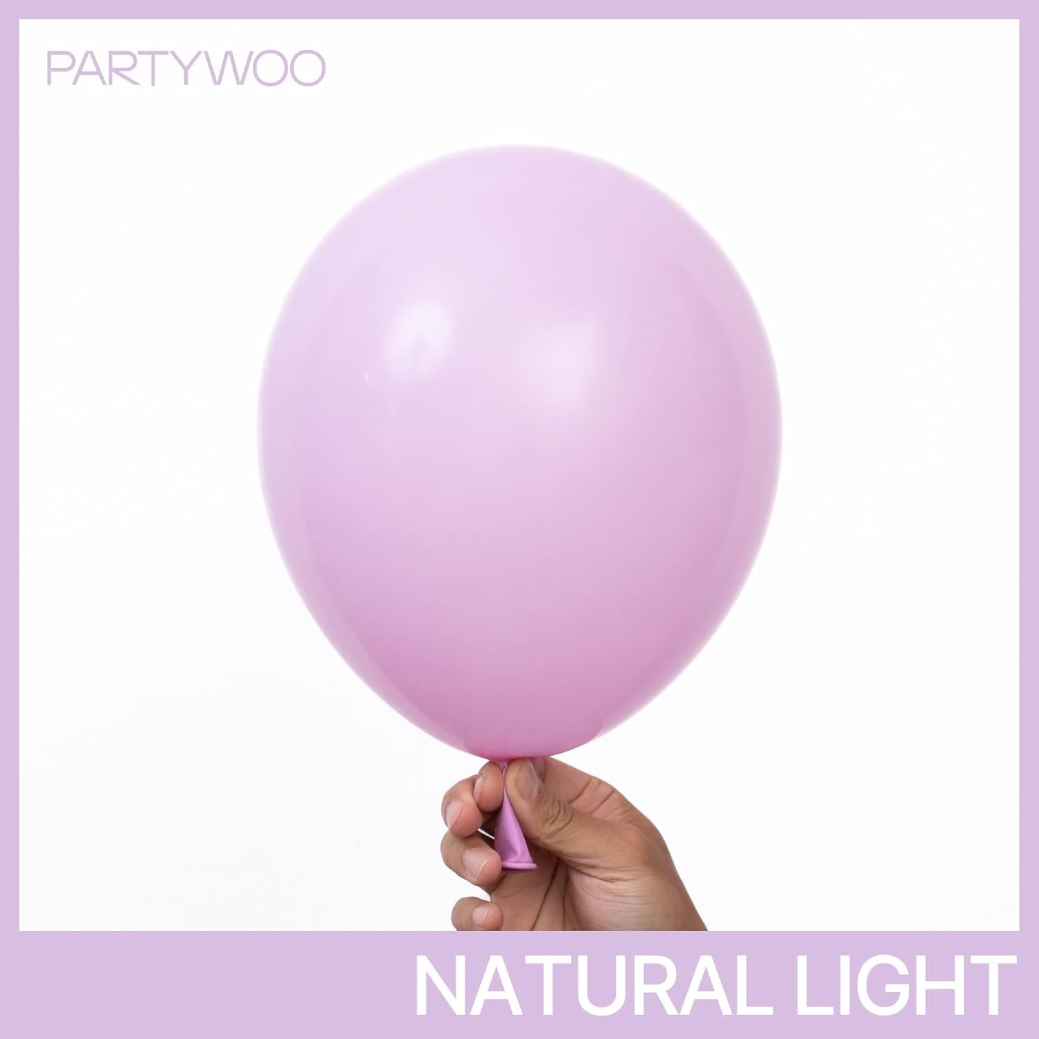 PartyWoo Baby Pink Balloons - 100pcs Pastel Arch Kit for Gender Reveal & Baby Shower | 5-36 Inch Sizes