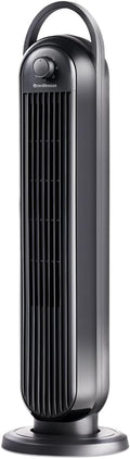 OmniBreeze Manual Electric Tower Fan, 28 inch 3 Speed with Oscillation, Mechanical Control, Standing Bladeless Floor Fans Cooling and Quite Indoor Living Room Bedroom use