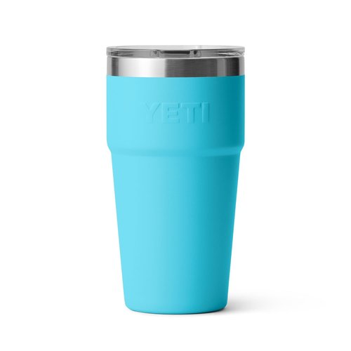YETI Rambler Stackable Pint, Vacuum Insulated, Stainless Steel with MagSlider Lid, Reef Blue