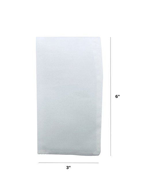 160 Micron | Premium Nylon Tea Filter Bags | 3" x 6" | 50 Pack