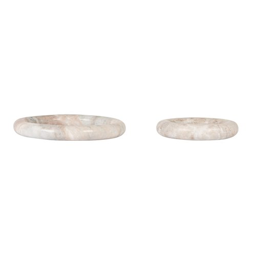 Creative Co-Op Brown Marble Trivets, Set of 2