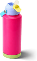Skiennix 32 Oz Insulated Water Bottle - Leak-Proof Stainless Steel with Flip-Top Straw Lid | Raspberry