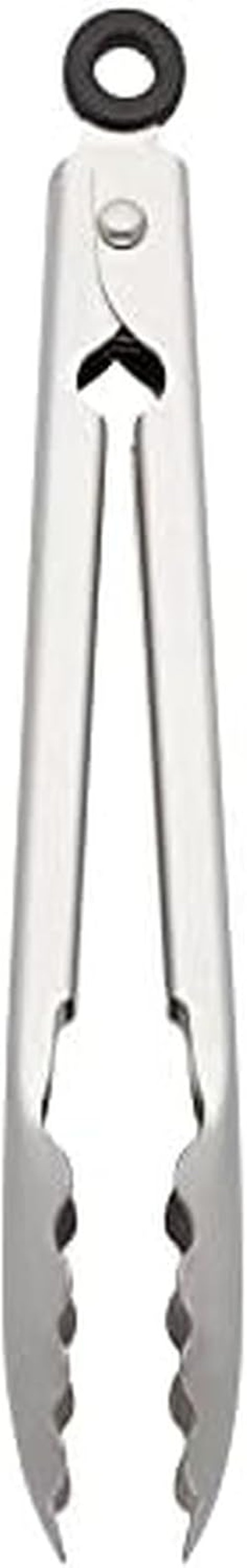 KitchenAid Stainless Steel Serving Tongs - 9 Inch with Secure Lock & Hang Hook, Durable Design
