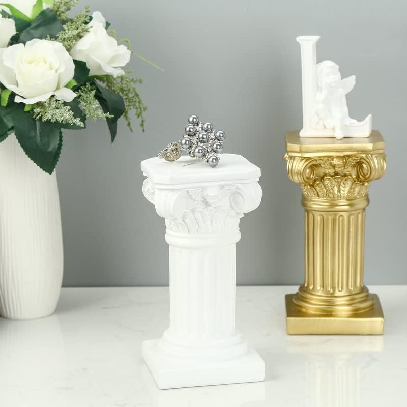 Regine Switzerland Mini Roman Pillar Greek Column - Classic Resin Architectural Sculpture for Home & Garden Decor