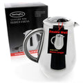 SterlingPro Stainless Steel French Press Coffee Maker Large 1 L (34 oz) with 2 Extra Filters Silver – Double Walled Insulated Coffee Press Keeps Drinks Hot, Easy to Use, Stylish Design for Rich Flavor