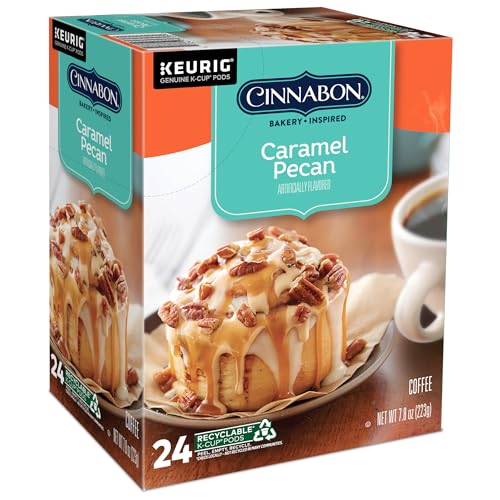 Cinnabon Caramel Pecan Coffee, Keurig Single Serve K-Cup Pods, 96 Count