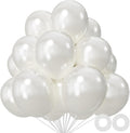 Pearl White Latex Balloons by [Brand Name] - 110pcs 12-Inch Balloons for Birthday Parties & Baby Showers