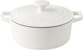 Cuisinart Enameled Cast Iron Round Casserole - 7-Quart White Cookware for Perfect Meals