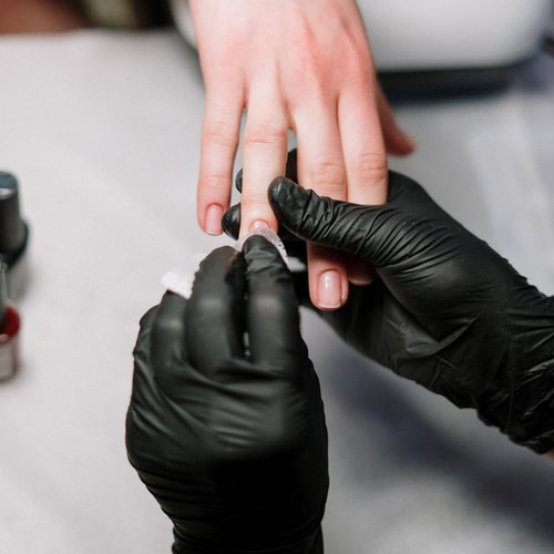 GLOKISS Black Disposable Nitrile Gloves Latex Free 5 Mil Rubber Cleaning,Food Safe Cooking Chef Working Gloves (100, Medium)