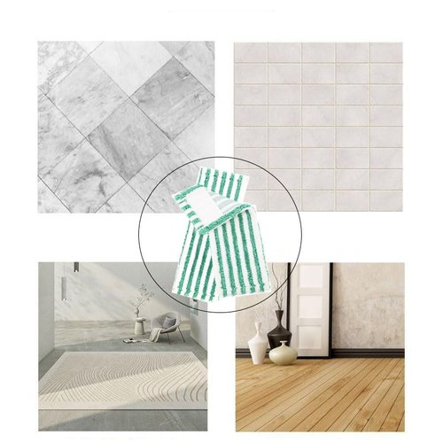 Rinakou 2 Pack Replacent Mop Refills Compatible with Libman Wet & Dry Microfiber Mop,Reusable Washable Microfiber Cloth Mop Head Pads for Wet and Dry Use (Set of 2)