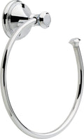 Delta Cassidy (1-Pack) Hand Towel Holder Polished Chrome Towel Racks for Bathroom Wall Square Towel Ring Holder for Bath Towel Hanger for Kitchen, Bathroom Accessories 79746