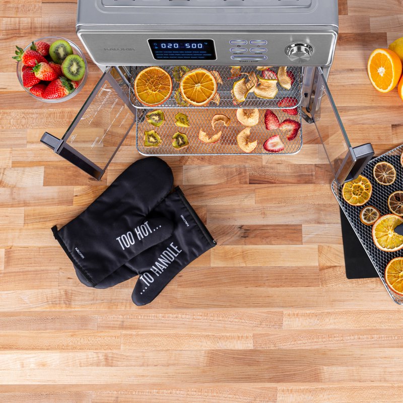 7-Piece Food Dehydrator Set with Stainless Steel Trays for Air Fryer Oven