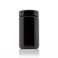 Infinity Jars Tall Screw Top Jar 200 Ml (6.7 fl oz), UV Black Glass Airtight Smell-Proof Container for Coffee, Tea, Dried Goods, Refillable Tall Jar for Long-Term Kitchen Storage Pack 10