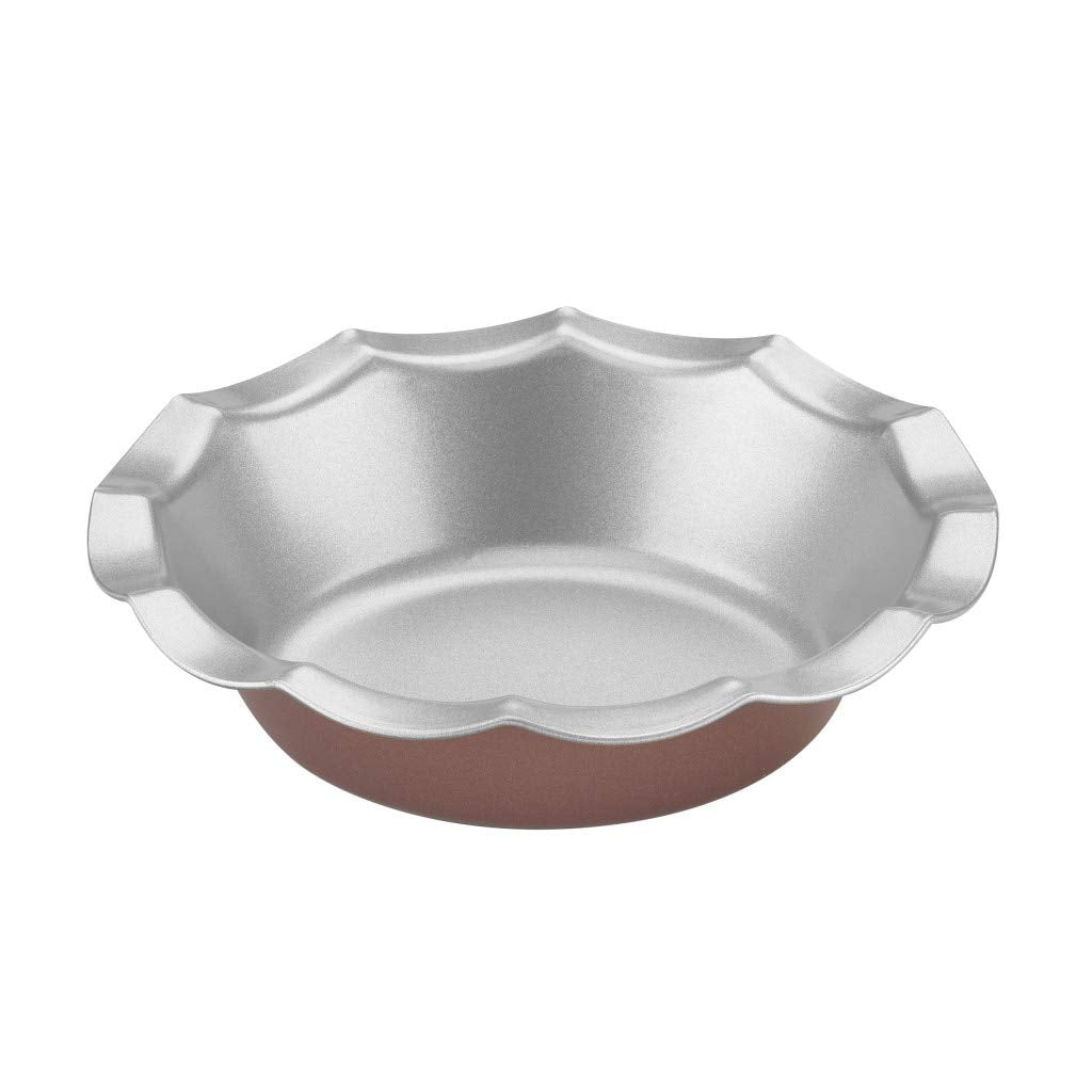 Cuisinart CMBM-4FLTBZ Mini Fluted Tartlet Pan Set, 5 Inch, Red/Silver