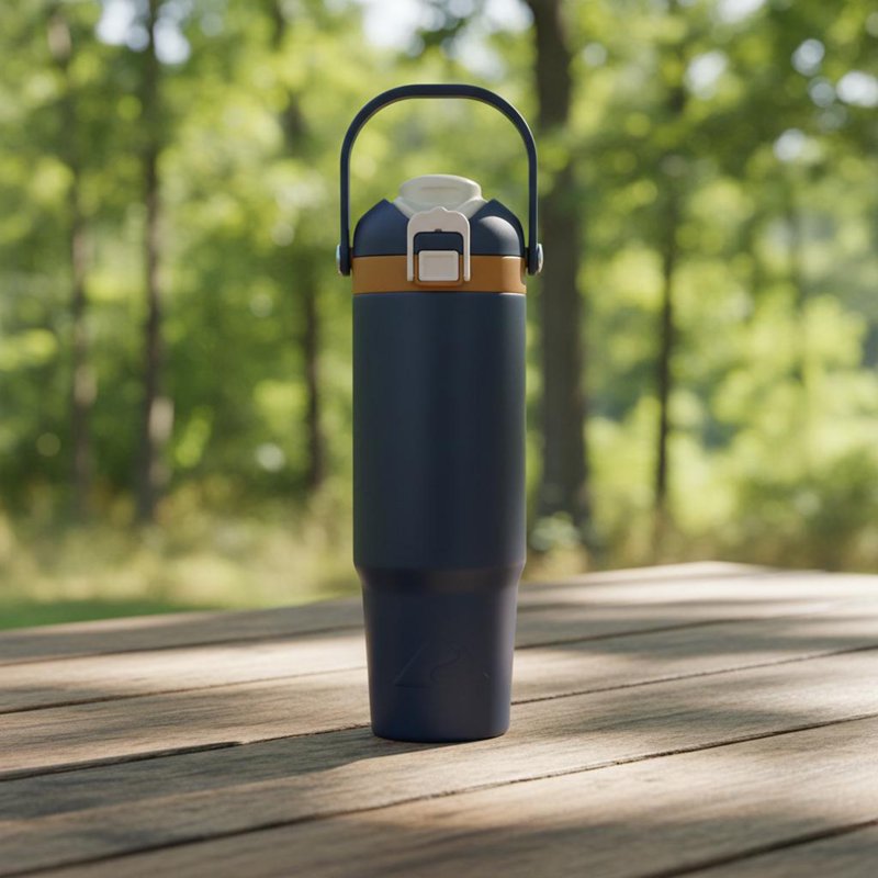 30oz Stainless Steel Insulated Tumbler with Dual Lid - Blue Cove
