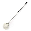 Komista Turning Pizza Peel for Brick Oven,9" Stainless Steel Small Round Perforated Pizza Paddle with 47" Long Handle…